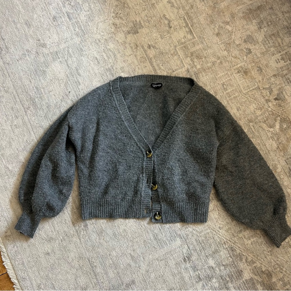 Grey topshop Cardigan size 12